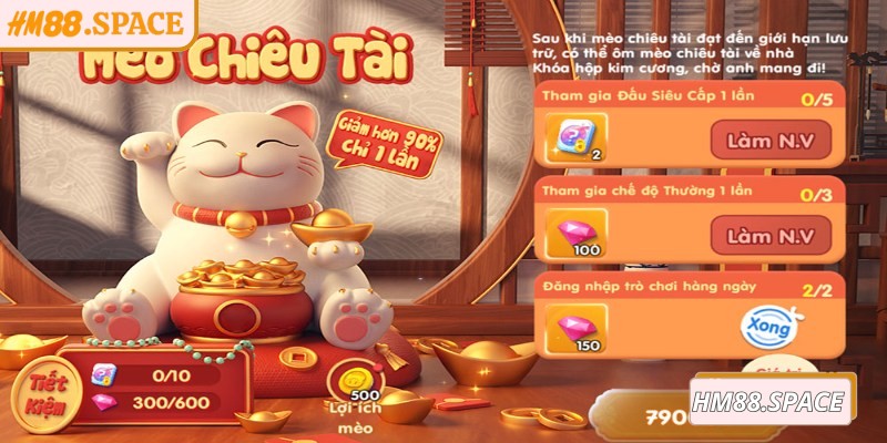 Giới thiệu về mèo chiêu tài Hm88 cho người chơi 